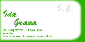 ida grama business card